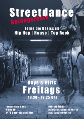 Streetdance / Hip Hop Kurs Jugendliche, Anfängerkurs